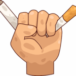 Ilustración sobre el proceso psicológico para dejar de fumar